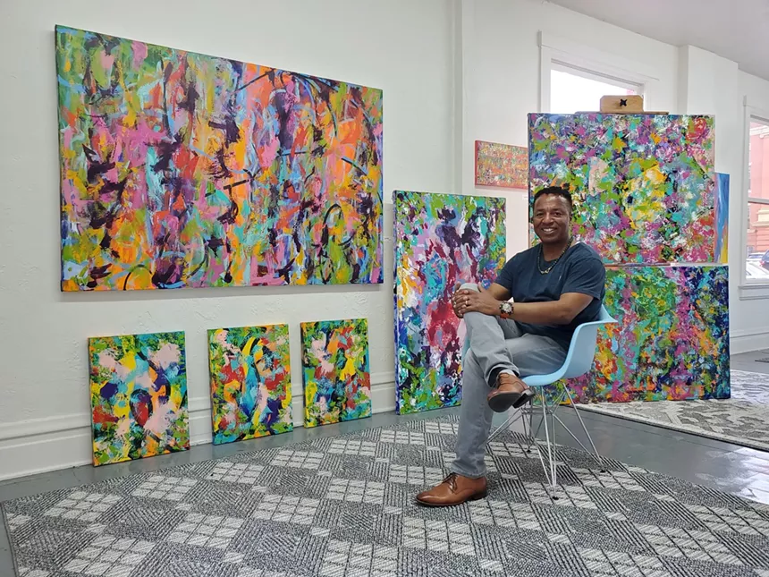 Meet James-Allan Holmes and his expressionist paintings at RPO Gallery. - COURTESY OF JAMES-ALLAN HOLMES