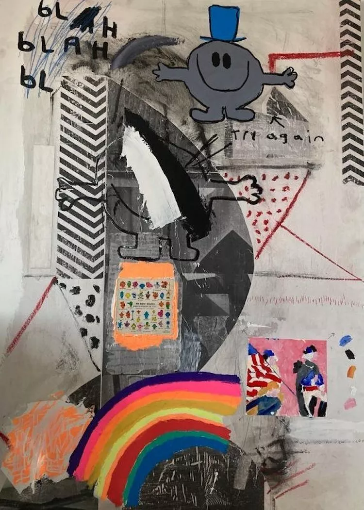 A collaborative work from Julio Alejandro & Friends, "The Sky Is Sometimes Pink." - JULIO ALEJANDRO AND MARIO ZOOTS