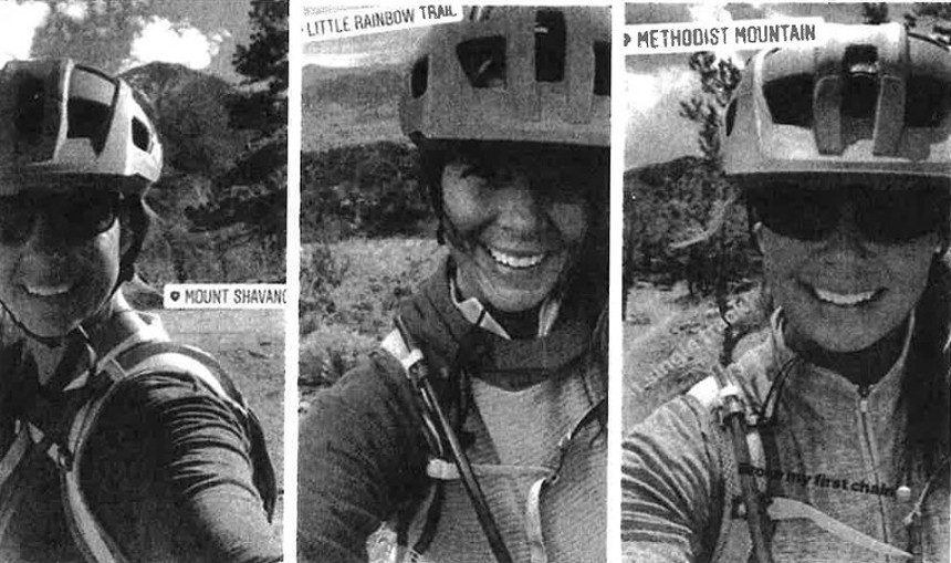 Photos of dedicated cyclist Suzanne Morphew included in the affidavit. - CHAFFEE COUNTY SHERIFF'S OFFICE