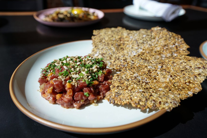 Beef tartare was a recent special at Gemini. - DUSTIN BAILEY