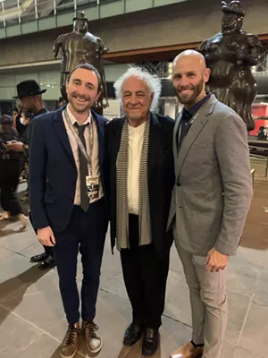 Left to right: Denver Film Artistic Director Matthew Campbell, Founder Ron Henderson, and Interim CEO Kevin Smith on Opening Night of Denver Film Festival 44 - DENVER FILM