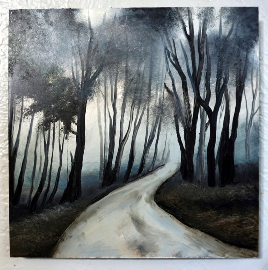 Colleen Tully, "The Way Back,” oil on aluminum. - COLLEEN TULLY, VALKARIE GALLERY