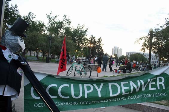 Not long after Occupy Denver emerged, the city enacted a camping ban. - WESTWORD