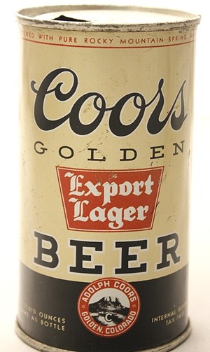 A Coors can from the '40s. - MOLSON COORS