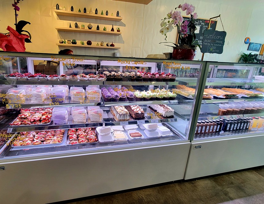 The pastry counter at Banh & Butter Bakery. - LINNEA COVINGTON
