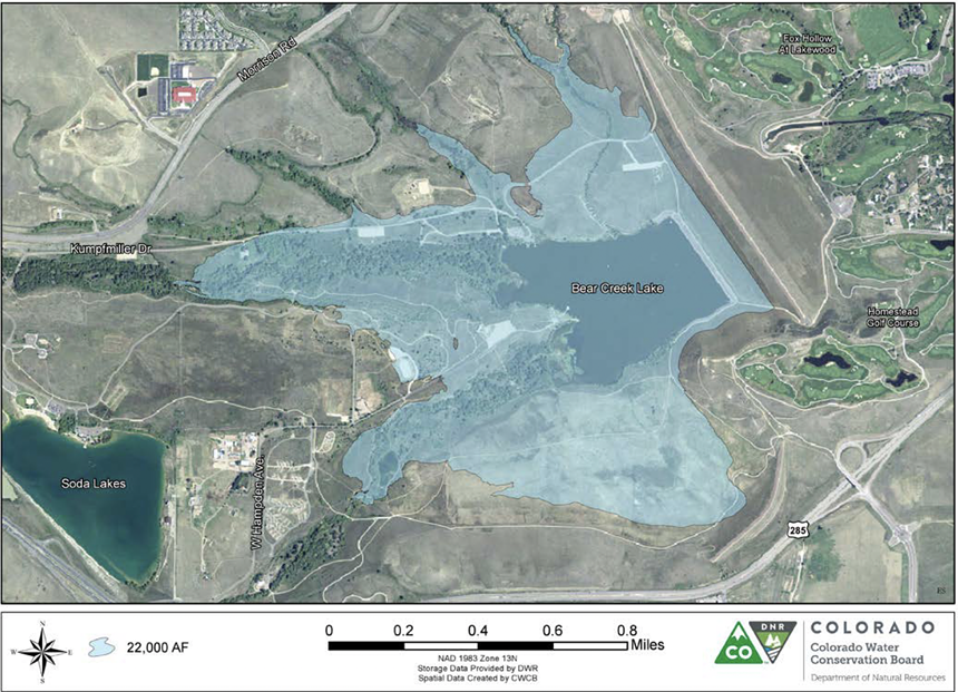 The plan would increase the lake's size. - COLORADO WATER CONSERVATION BOARD