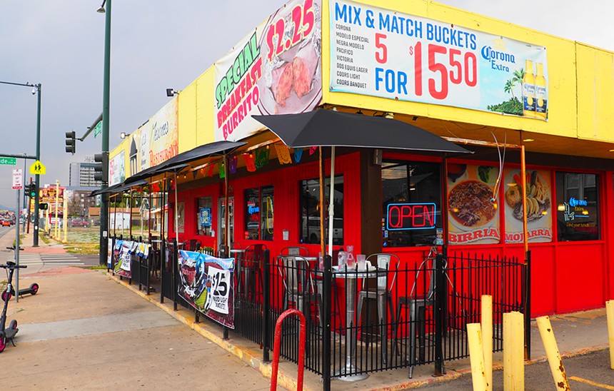 Los Mesones is one of the last Mexican restaurants on this stretch of Colfax. - JAY VOLLMAR
