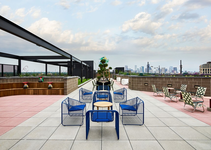 The Red Barber rooftop bar at the Catbird hotel. - SAGE RESTAURANT CONCEPTS