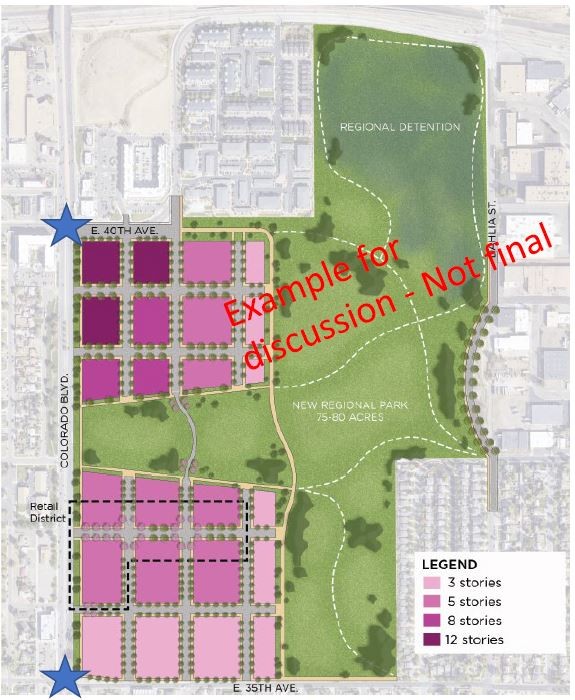 A development idea for the Park Hill Golf Course is starting to take shape. - DENVER COMMUNITY PLANNING AND DEVELOPMENT