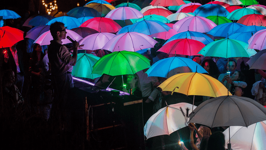 Collaborate with Pilobolus and MIT for UP! The Umbrella Project at the Breckenridge International Festival of the Arts in August. - COURTESY OF BRECKCREATE
