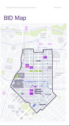 These are the boundaries where the app will work. - BUSINESS IMPROVEMENT DISTRICT