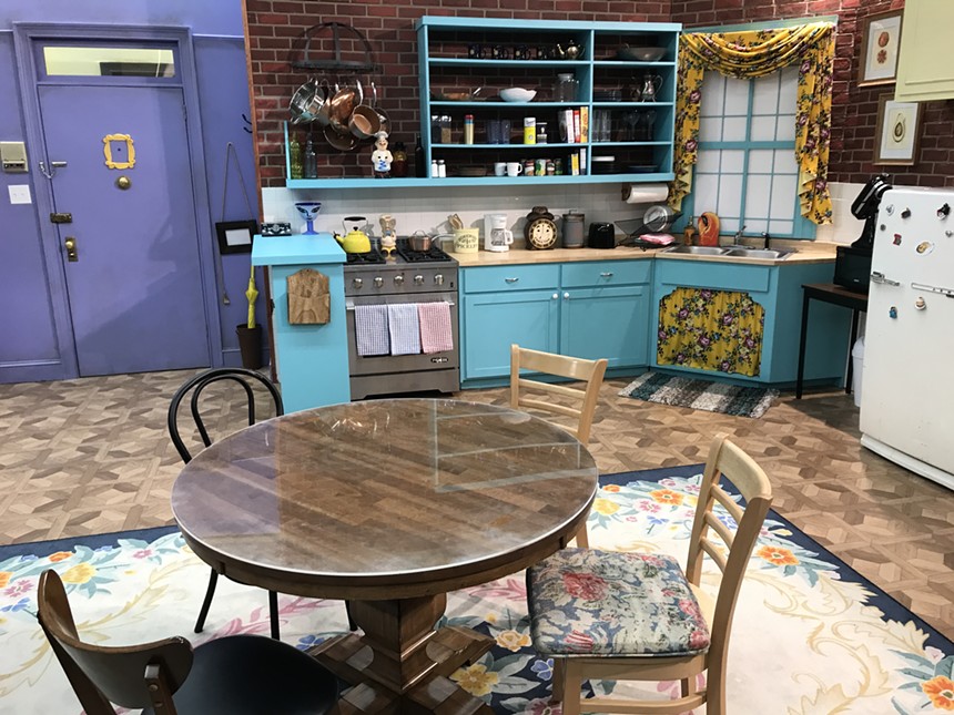 The main apartment set...at least from those seasons when there wasn't a support post where the table is now. - TEAGUE BOHLEN