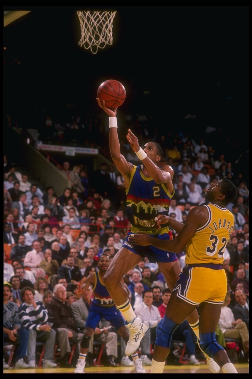 Alex English looked dynamite in these uniforms. - GETTY IMAGES