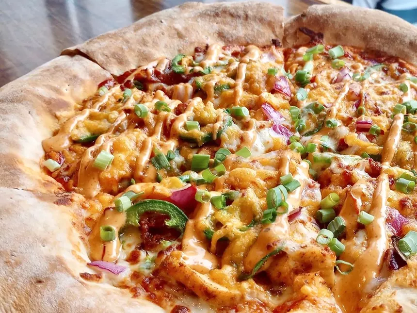 pizza at sink in boulder