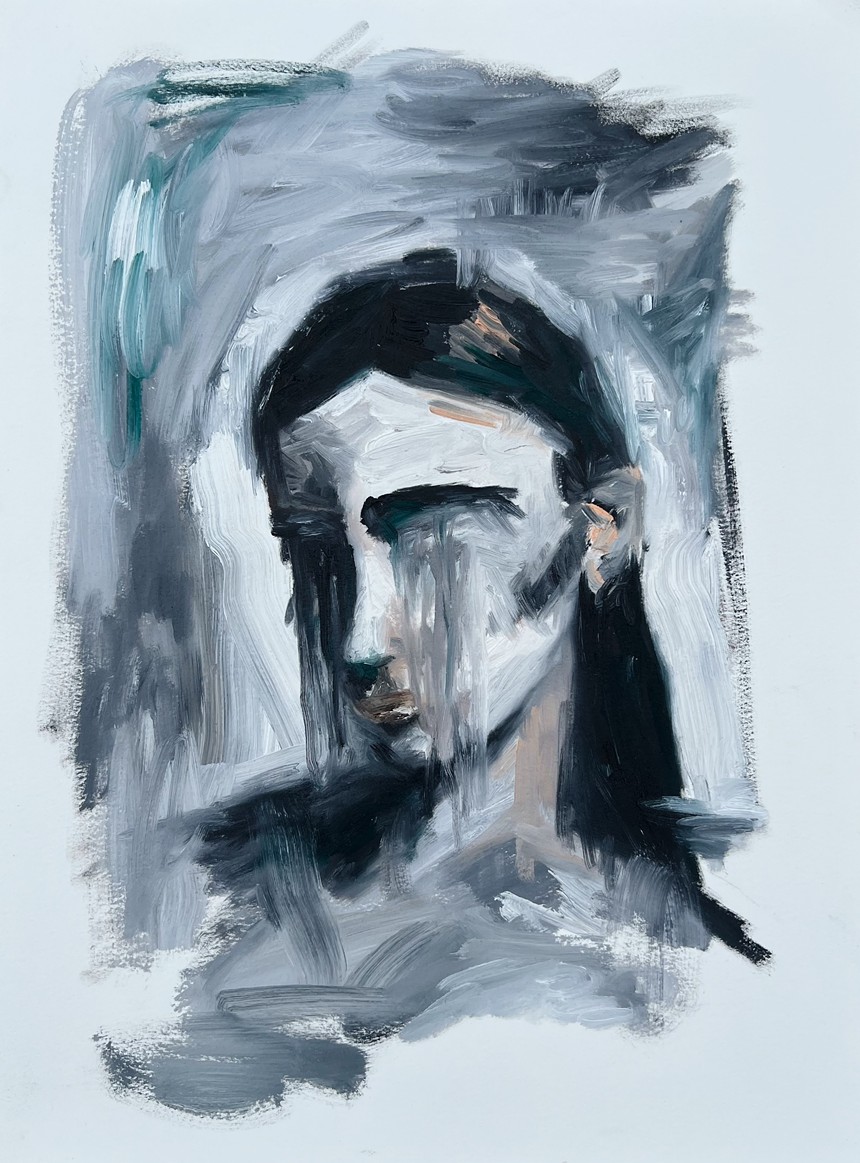 a painted portrait