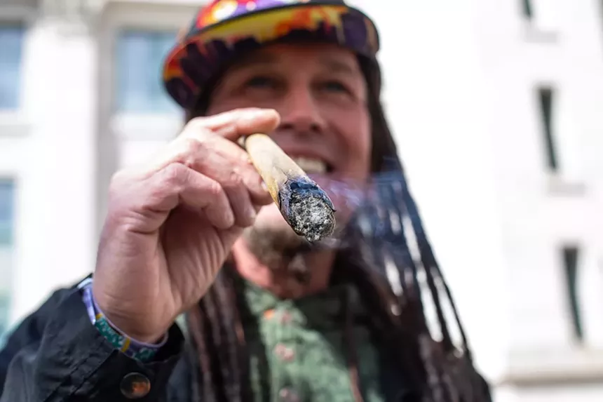 Big joints were abundant at the 2023 Mile High 420 Fest