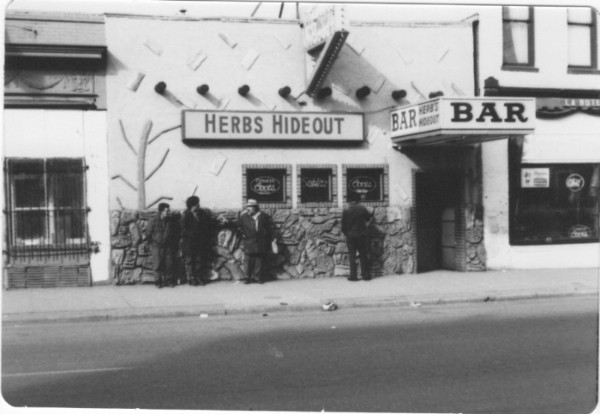 old photo of a bar