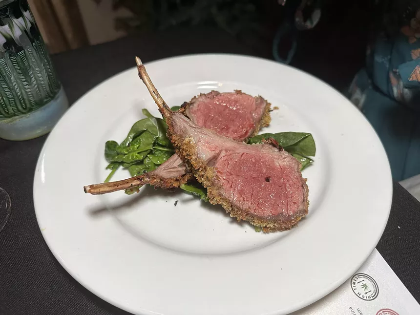THC-infused lamb chops