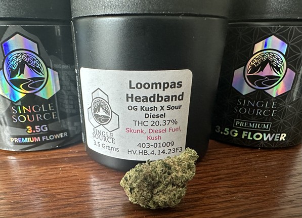 Jars of Single Source cannabis