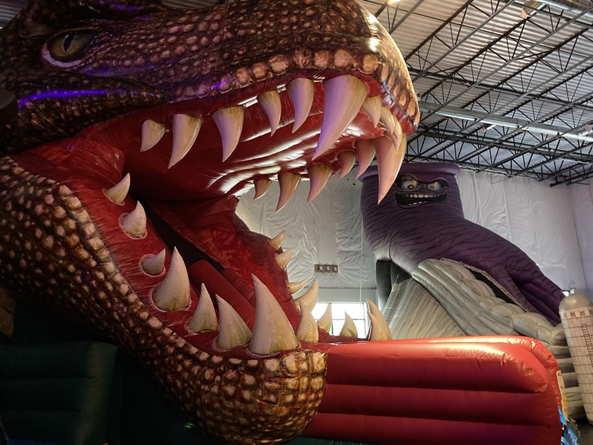 inflatable t-rex