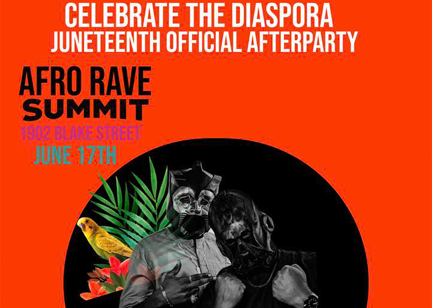 a flier for a rave