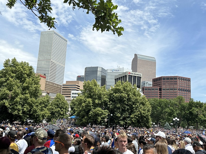 Civic Center Park in Denver, Colorado, where the Nuggets championship celebration was on Thursday, June 15, 2023.