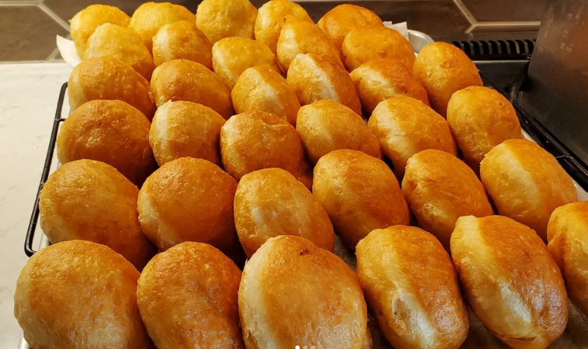 fried pastries on a tray