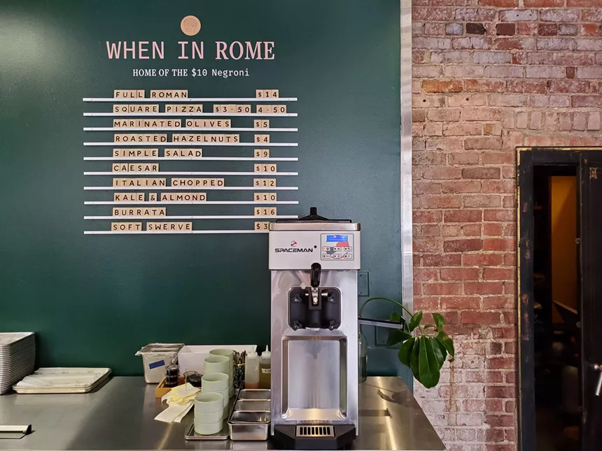 a soft serve ice cream machine on a counter