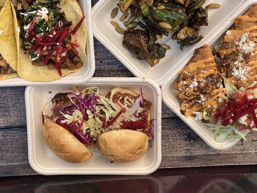Vegan dishes by Savage Beet