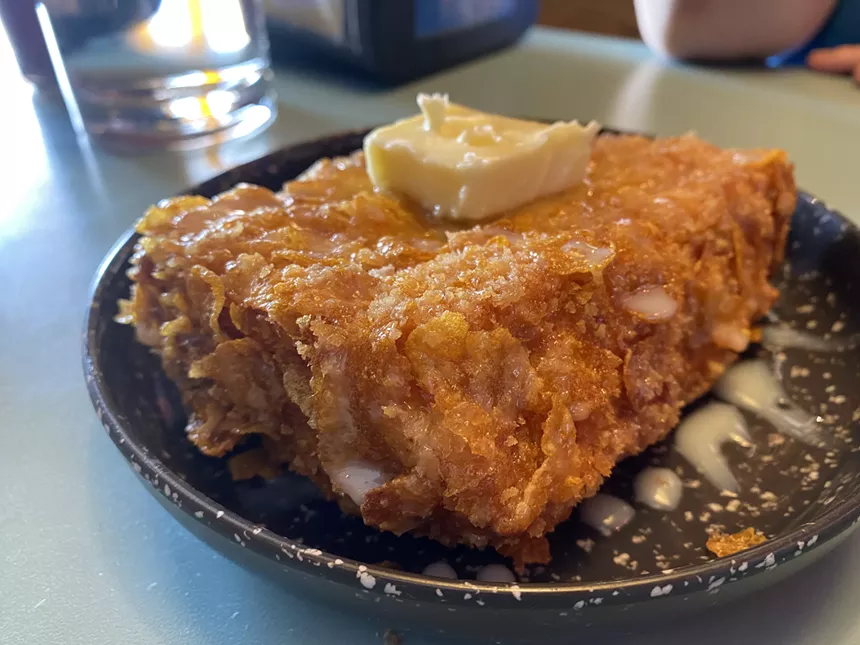 a slice of french toast