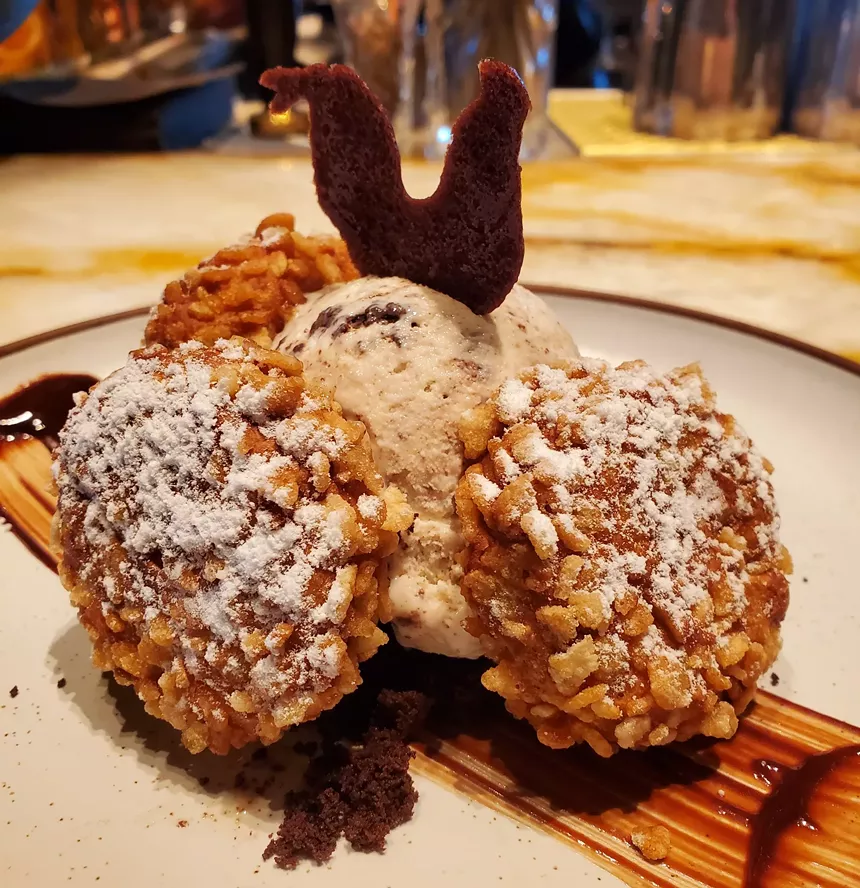 fried oreos and ice cream