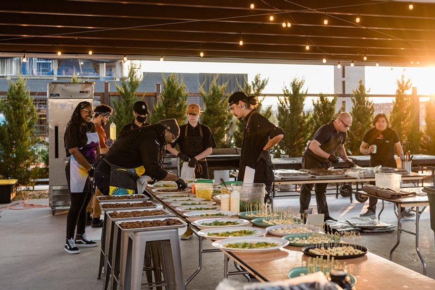 Chefs preparing for Harvest Week