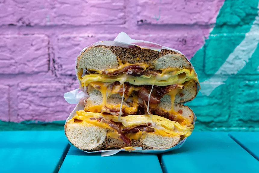 a bagel sandwich