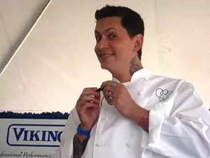 a man in a chef's coat
