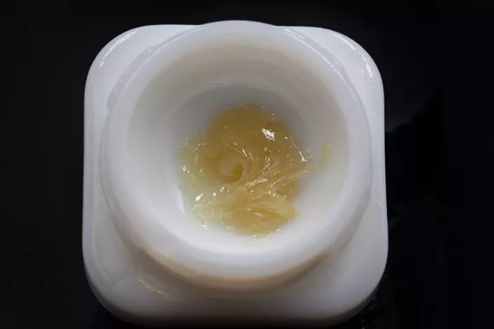 A gram of rosin cannabis extract