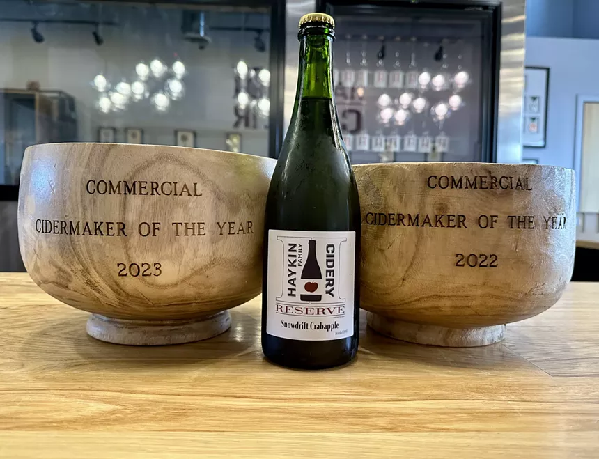 a bottle of cider