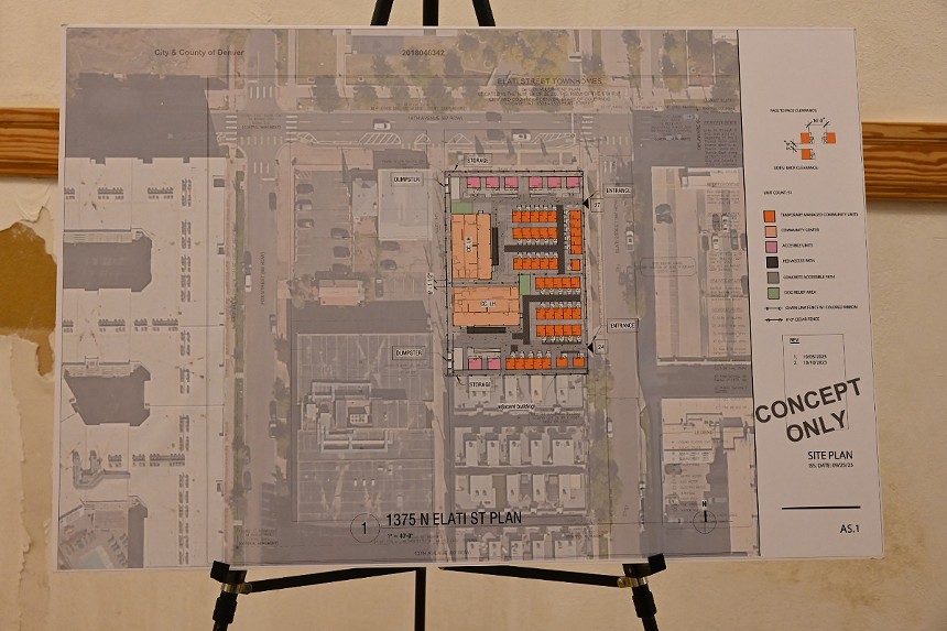 A concept design shows the plan for the 1375 North Elati Street micro-community.