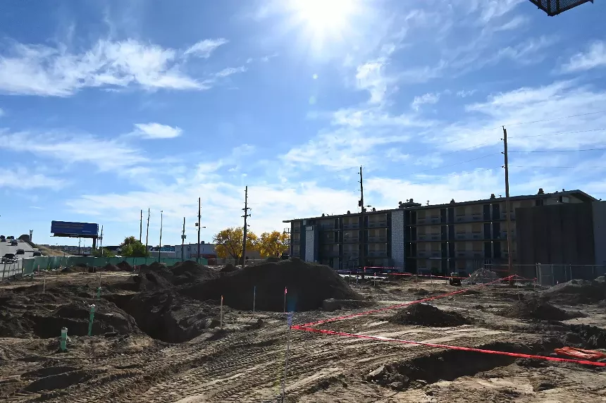 Construction has started at the micro-community in Central Park.