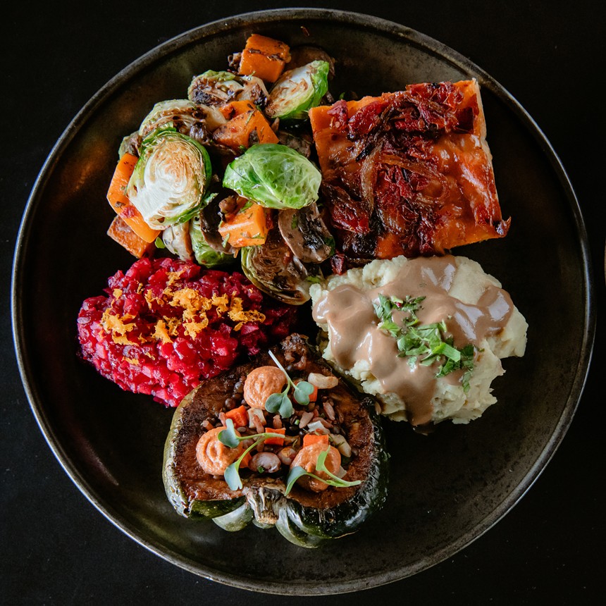 various foods on a plate