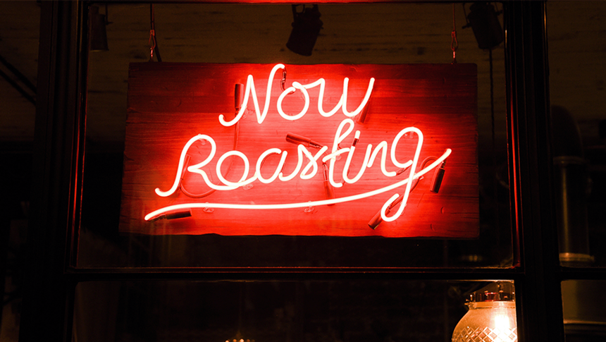 neon coffee sign