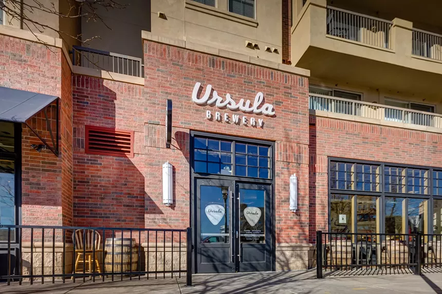 Brewery facade.