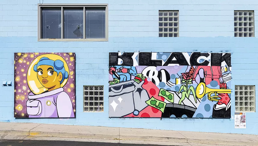 a mural in Boulder Colorado