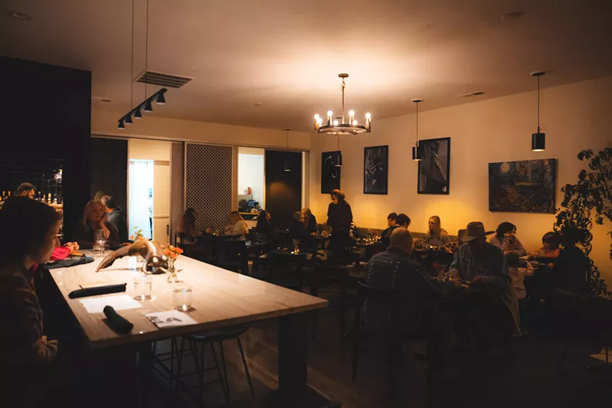 a dining room