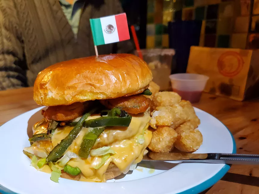 a cheeseburger