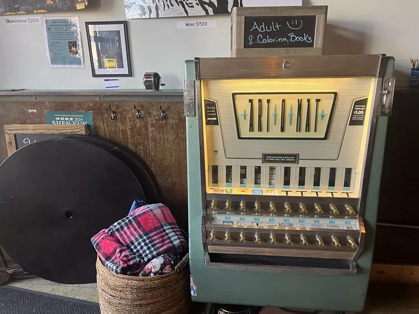 a retro cigarette machine
