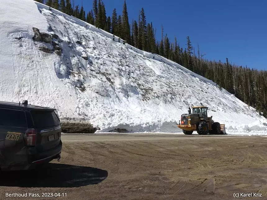 snow and equipment
