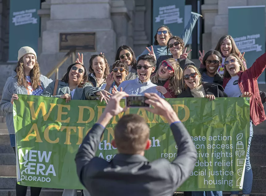 protesters at Colorado capitol