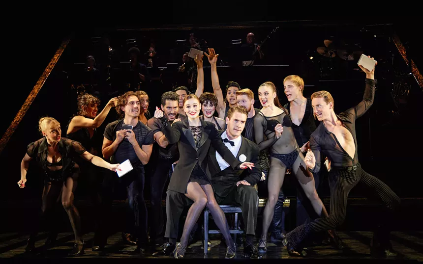 dancers on stage as part of Chicago musical