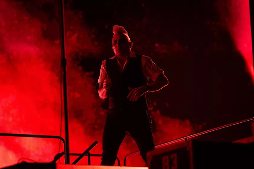 man with mohawk on stage
