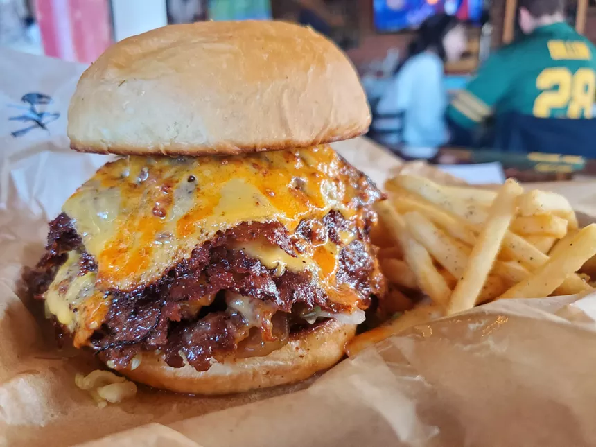a cheeseburger
